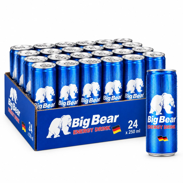 باکس ۲۴ عددی نوشیدنی انرژیزا بیگ بیر (Big Bear) – ساخت آلمان